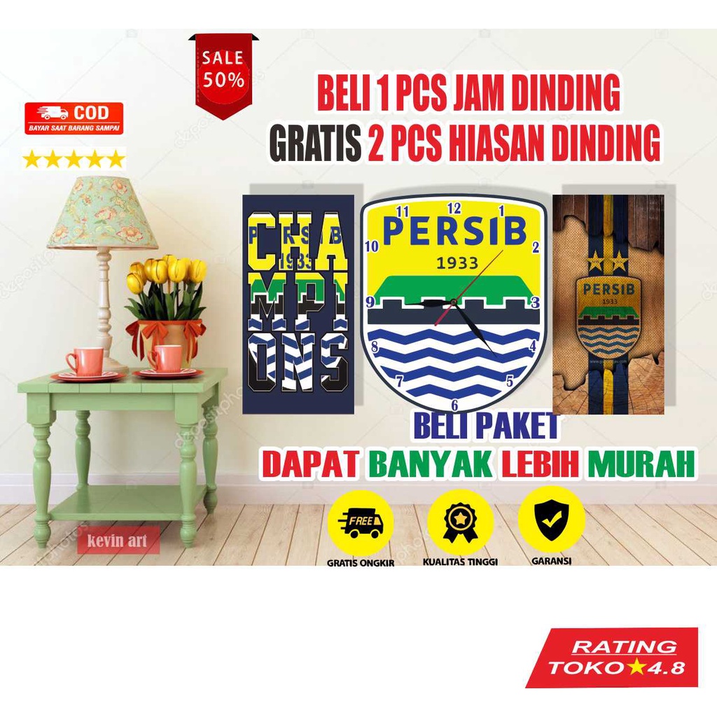 JAM DINDING BESAR KAYU UNIK LOGO PERSIB BANDUNG CUSTOM TEMPEL DINDING AESTHETIC KARAKTER KALIGRAFI AESTHETIC MURAH BAGUS 3d DEKORASI DINDING MINIMALIS 1 SET MEWAH WALL DECOR KOLEKSI HADIAH KADO PERNIKAHAN ULANG TAHUN WISUDA KOLEKSI KLUB BOLA NASIONAL