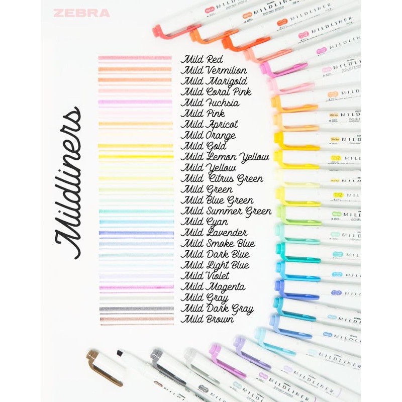 

Zebra Mildliner Highlighters
