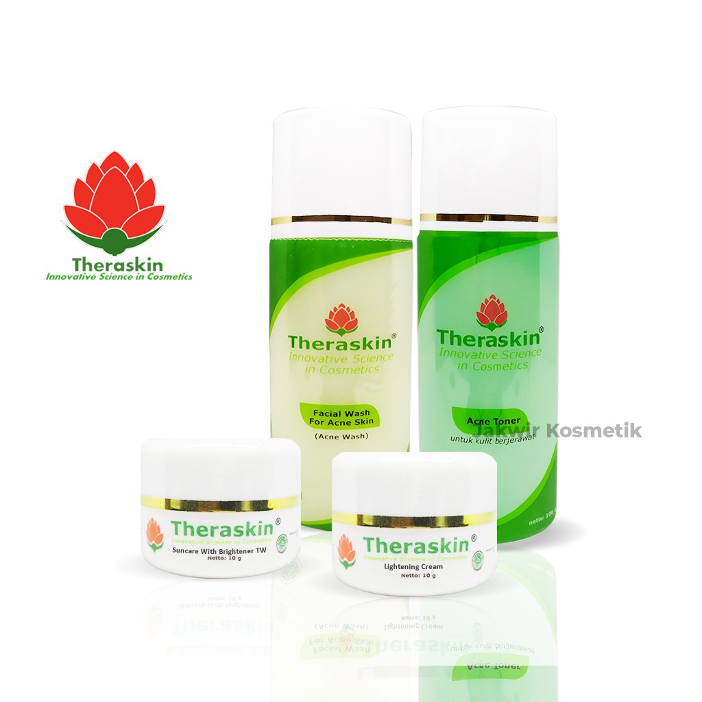 [ BEST SELLER ] THERASKIN PAKET ACNE BPOM BISA UNTUK BUMIL BUSUI DAN REMAJA / SKINCARE PEMUTIH WAJAH