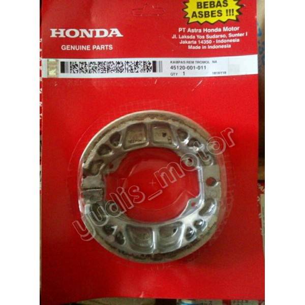 Kampas Rem Belakang Astrea Prima Grand Legenda Supra X Fit Lama Original AHM