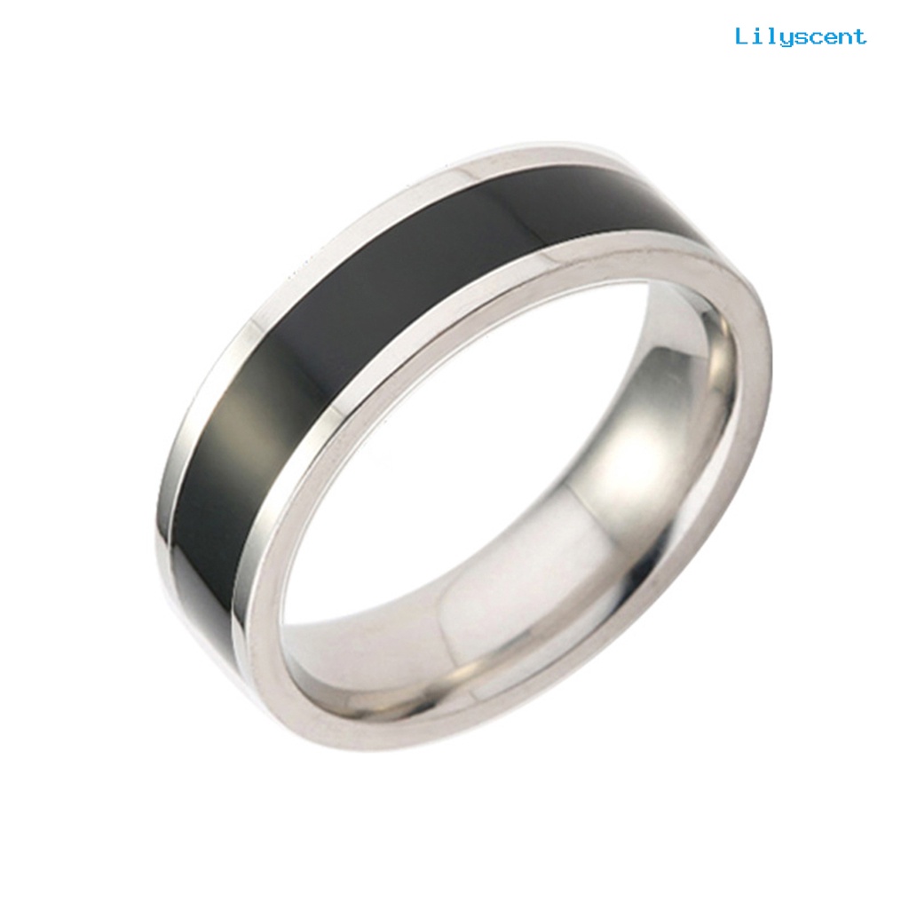 Ls Cincin Bahan Titanium Steel Untuk Unisex