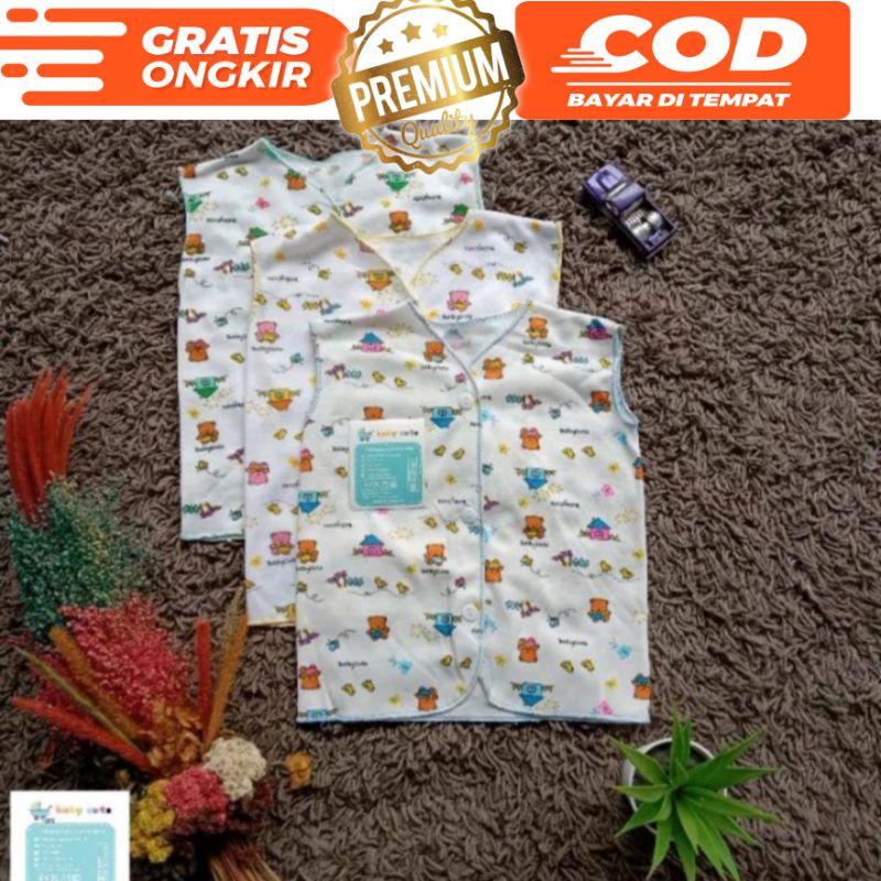 Baju bayi lengan kutung motif Newborn dan jumbo 3pcs  SNI SALE promo 8.8