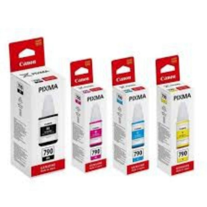 Tinta Canon PIXMA GI-790 Black/Cyan/Yellow/Magenta G1000/G2000/G2002/G3000/G4000