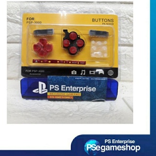 Sony PSP 3000 Tombol karet ( RED)