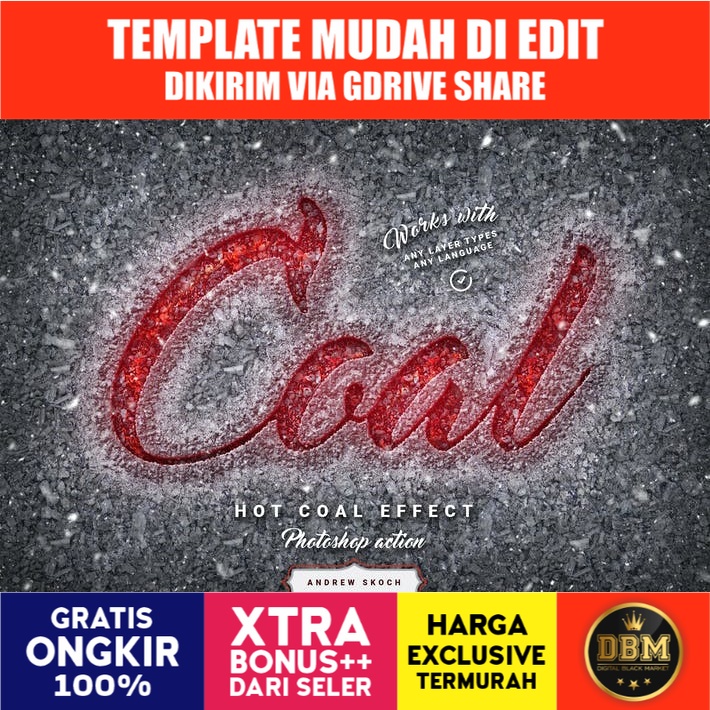 Hot Coal - Photoshop Action