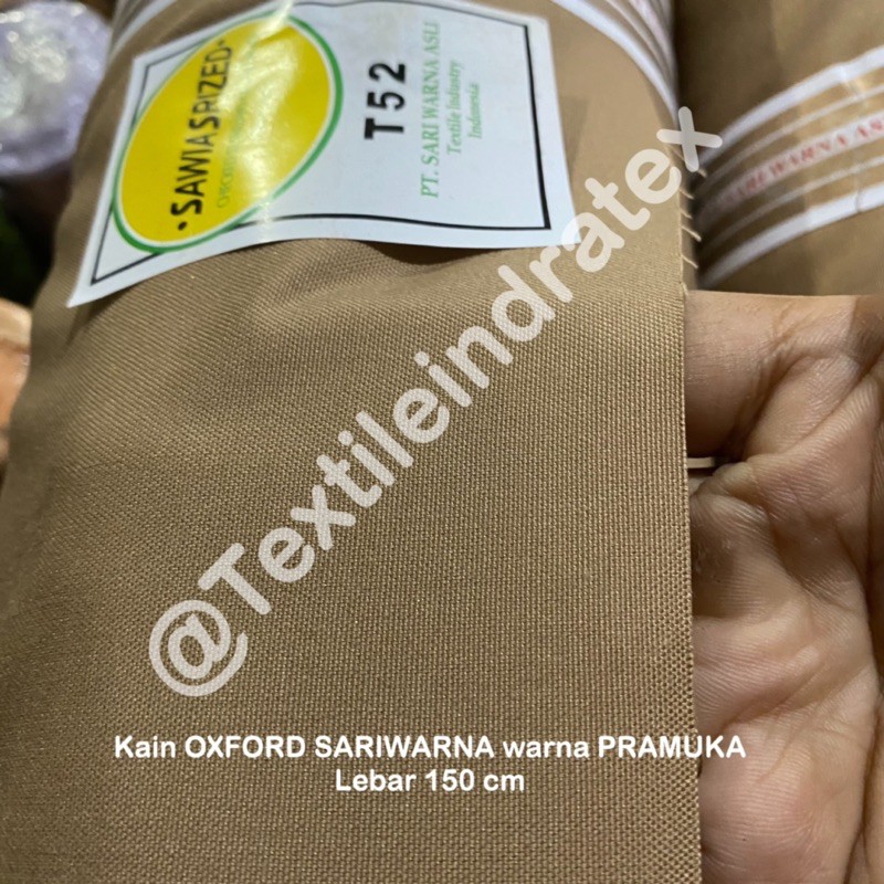 ( per 1 roll ) KAIN OXFORD SARI WARNA PRAMUKA SARIWARNA SWAICHI LEBAR 150 CM BAHAN BAJU SERAGAM PRAMUKA