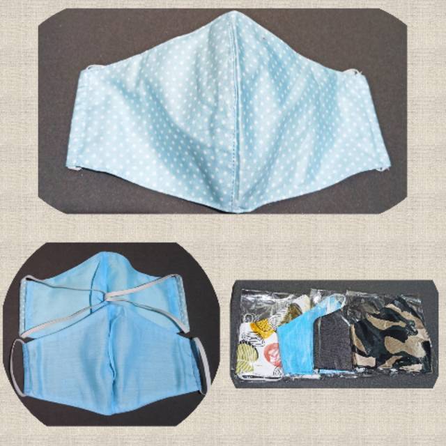 Masker kain 2 lapis