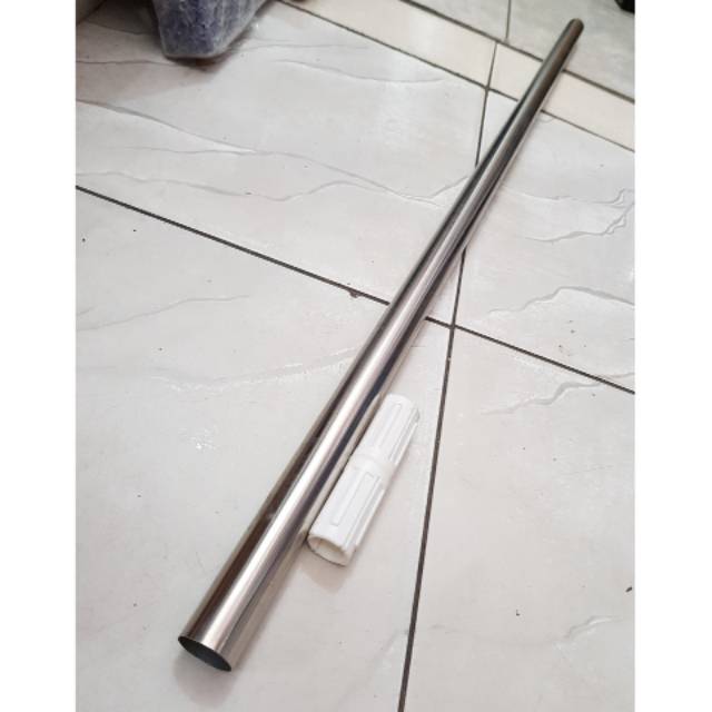 Tiang tirai stainless 90cm buat sambungan