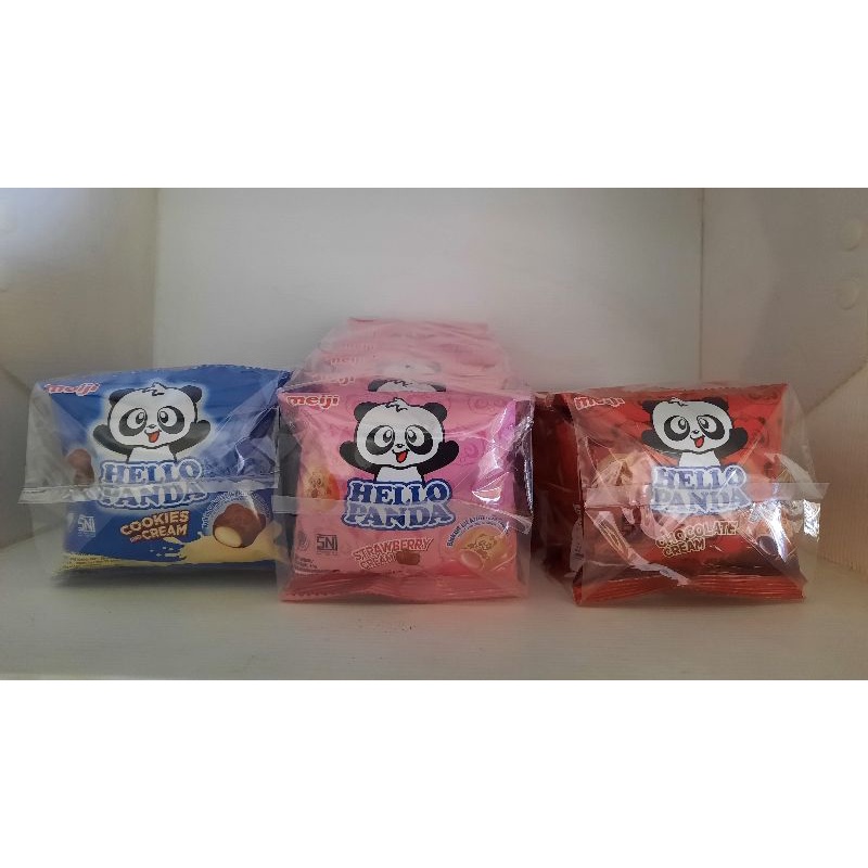 

Hello Panda Rasa Strawberry/Coklat/Cookies & cream/Double choco per renceng