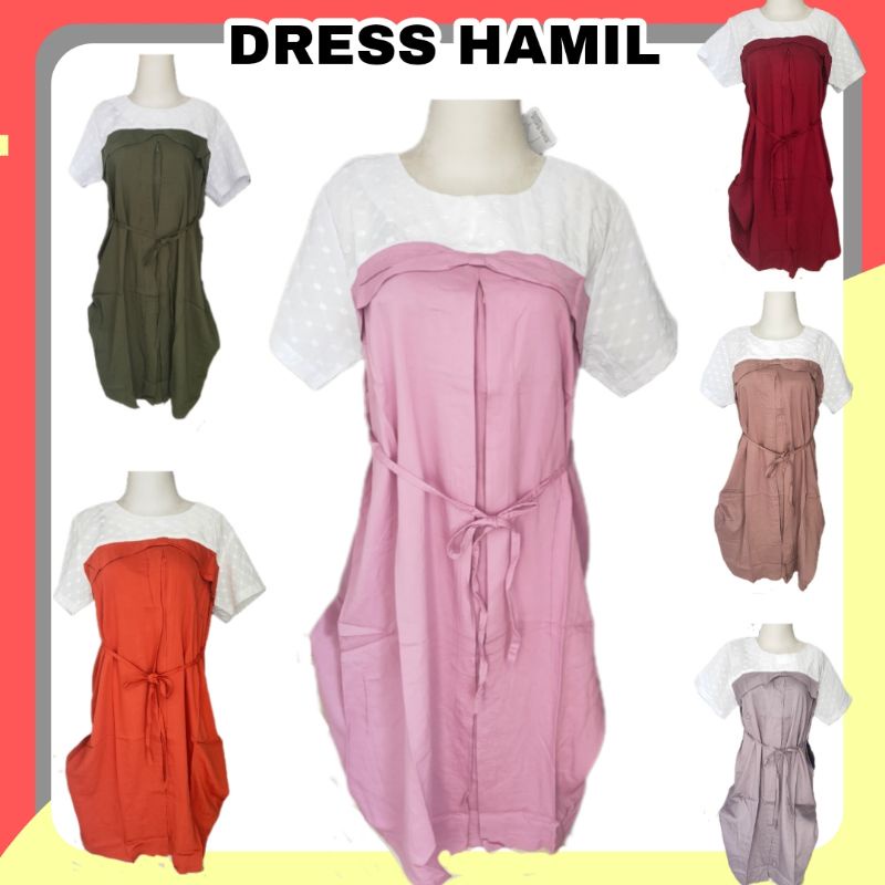 DRESS HAMIL WANITA PREMIUM / DRESS BUSUI atasan wanita hamil dress perempuan ibu hamil bumil dress fashion wanita hamil 9 bulan jumbo pregnant dress hamil import terbaru terkini dress ibu menyusui baju hamil