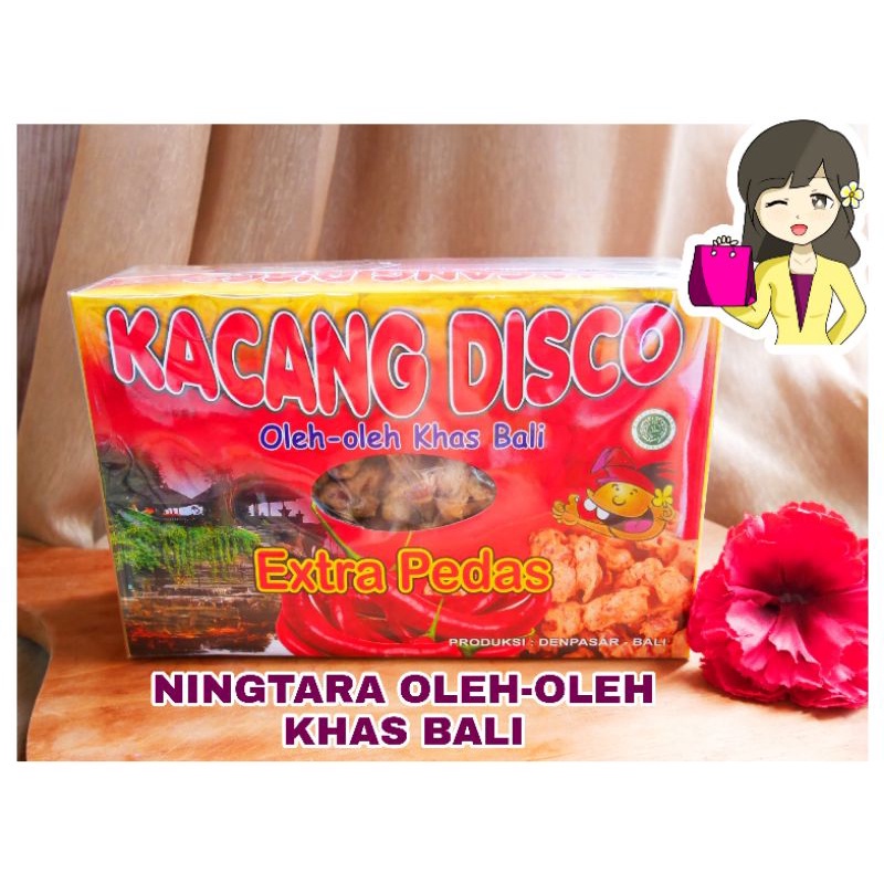 KACANG DISCO OLEH-OLEH KHAS BALI 300GR (KACANG DISKO RASA EXTRA PEDAS, KEJU, ORIGINAL, UDANG)