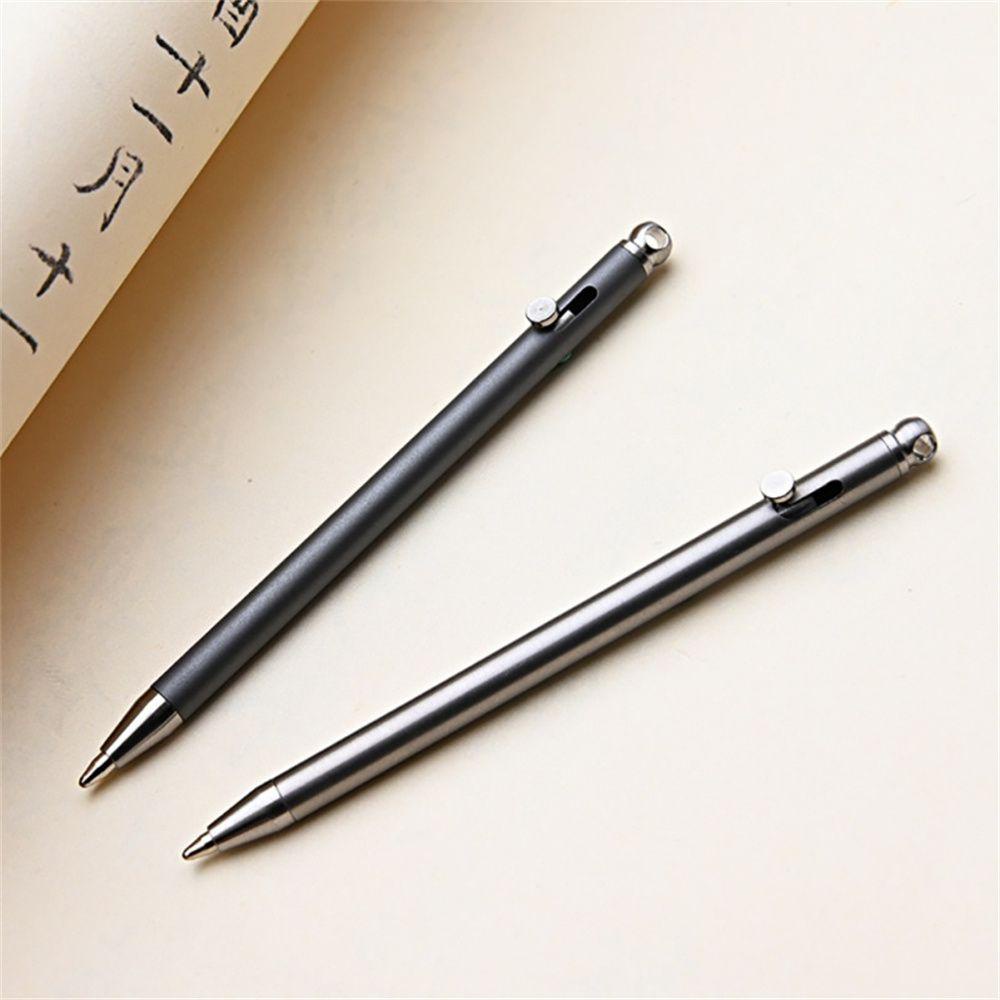 【 ELEGANT 】 Titanium Pen Portable Survival Signature Pen Gadget Gantungan Kunci Camping Outdoor Alat Peralatan Pulpen