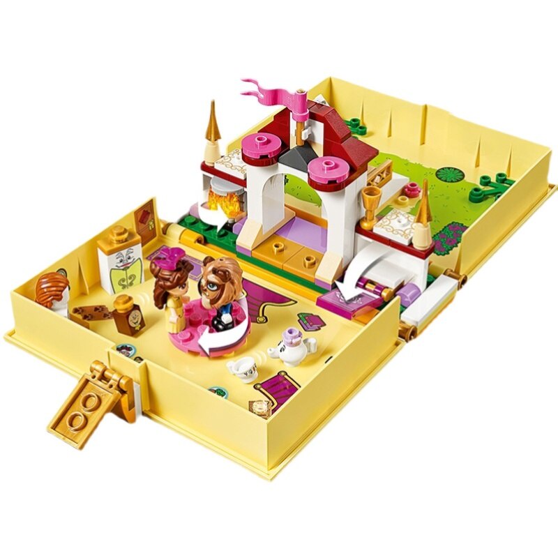 block princess story book building blocks mainan balok