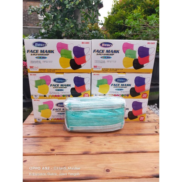 Masker Besco 3 ply earloop / Besco Face Mask / Masker Besco Murah /Masker Murah