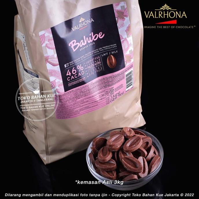 

Valrhona Milk Couverture Chocolate 1kg BAHIBE 46% Coklat Susu Cokelat ---NEW---
