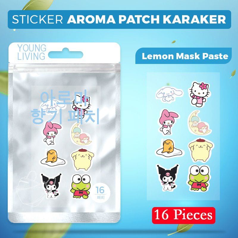 AZ MASK PATCH STICKER AROMATHERAPY / STIKER MASKER AROMA KARAKTER