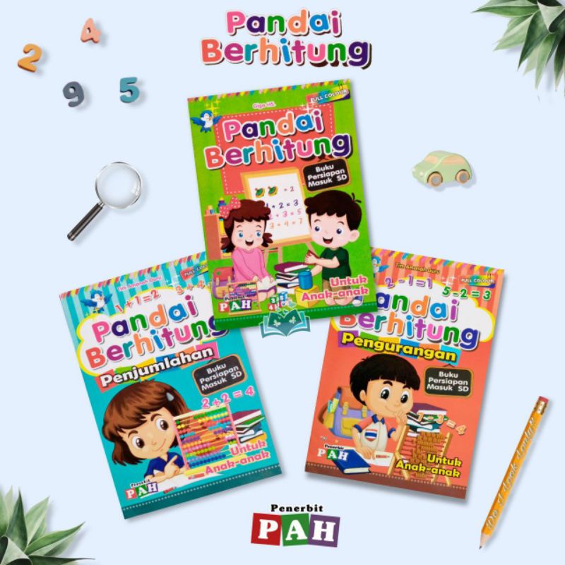 Buku Aktivitas Anak Pandai Berhitung Pengurangan Penjumlahan Matematika TK - PAH
