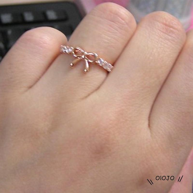 【COD】Cincin Desain Pita Hias Berlian Gaya Simple Untuk Wanita