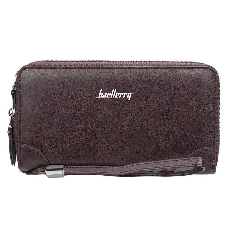 [BISA COD] BAELLERRY S6702 Dompet Pria Wanita Panjang Bahan Kulit PU Leather Premium