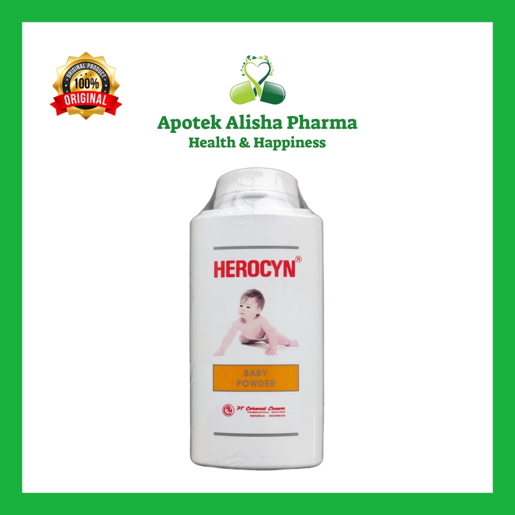 HEROCYN Baby Powder - Herocyn Baby Talk / Bedak Herocin Bayi untuk Kulit Gatal / Biang Keringat / Talk Herosin Bayi