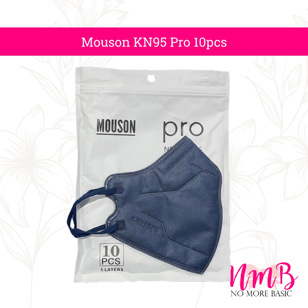 Masker Mouson KN95 Pro Garis 1 pack 10pcs Masker Kesehatan 5PLY Anti Virus