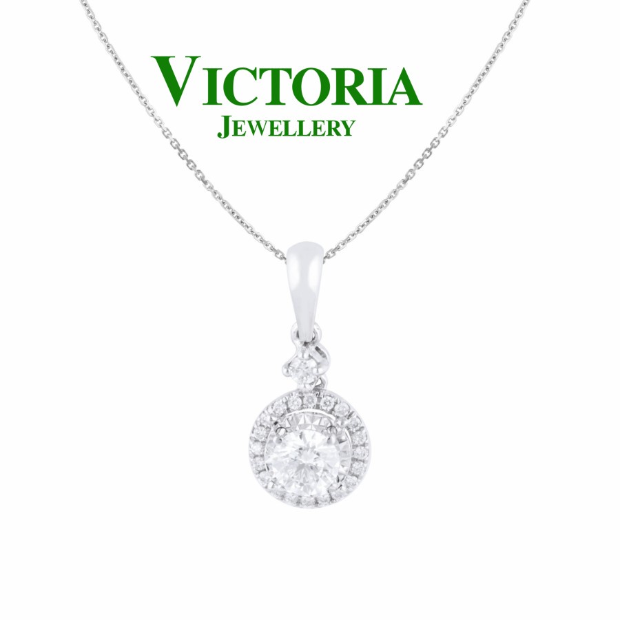 Liontin Berlian Sertifikat Gia VFPD759342 Victoria Jewellery