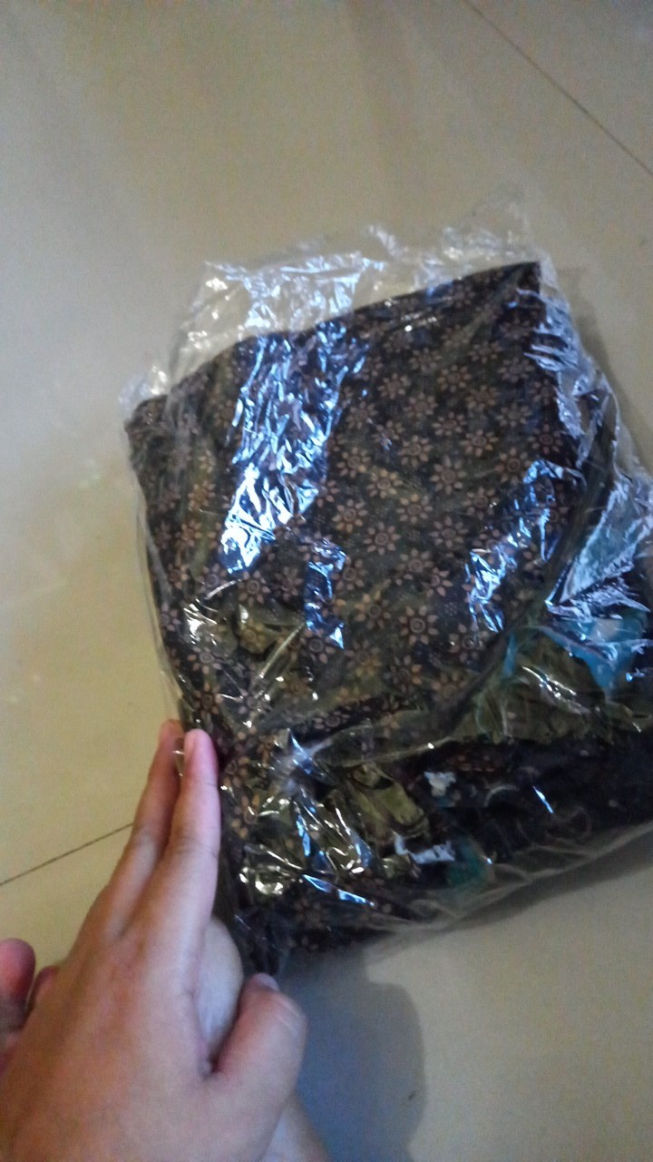 Maura Cople - Sania Ruffle Batik Cople Jazy Gamis Syari - Gamis Kerah Jazz Motif Puser. Cs