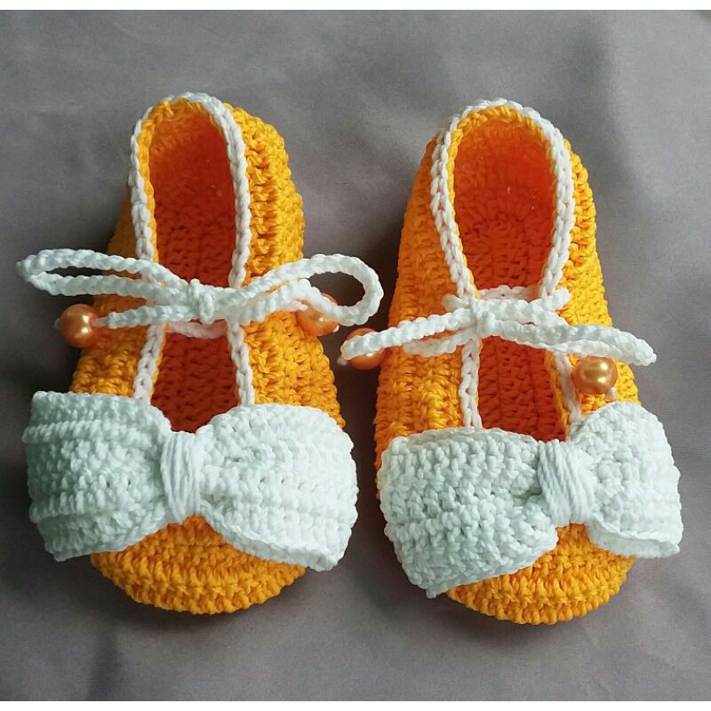 sepatu bayi rajut pita cantik tali aktif. murah bagus terbaru langsung pengrajin