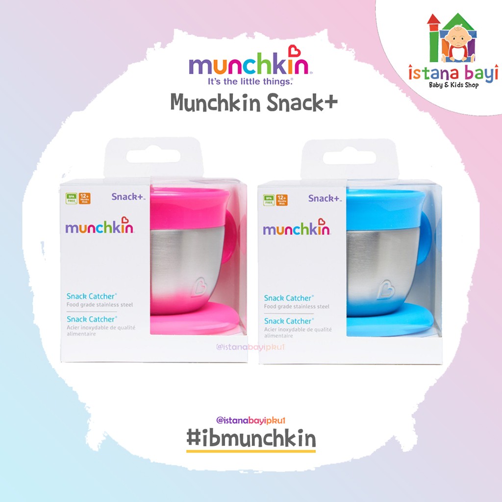 Munchkin Snack Plus Stainless Steel Snack Catcher - Tempat Snack