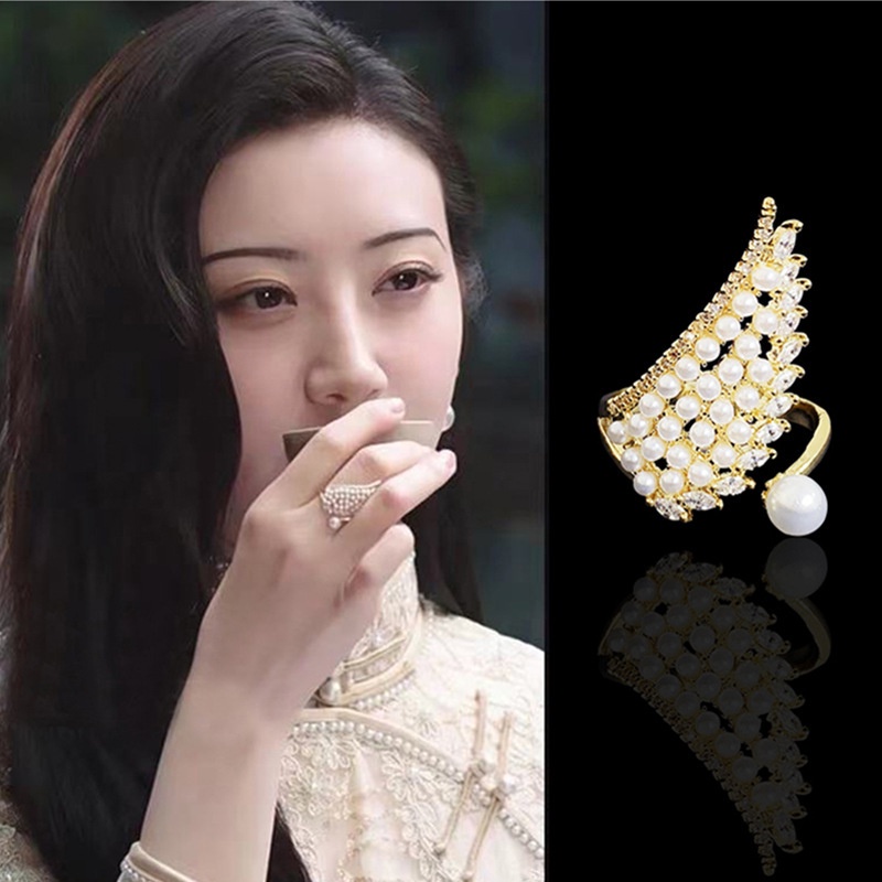 Cincin Mutiara Adjustable Gaya Korea