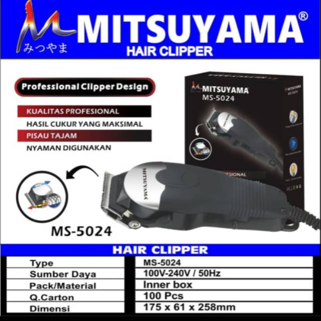 Alat cukur Mitsuyama Alat potong rambut Ms 5024