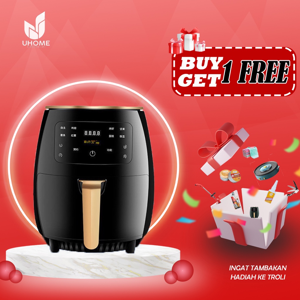 Jual Penggorengan Udara 4,5L Multi-fungsi, Air Fryer Penggorengan Bebas ...