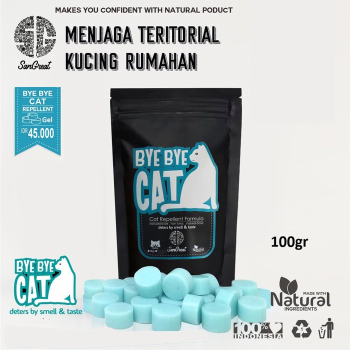 Pengusir Kucing Ampuh Natural BBCAT Gel 100 gram dan Spray 100 ml