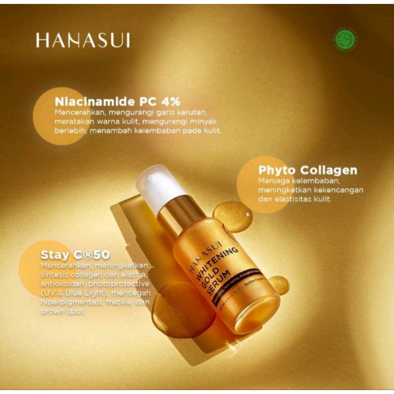 HANASUI SERUM VITAMIN C + COLLAGEN WHITENING GOLD