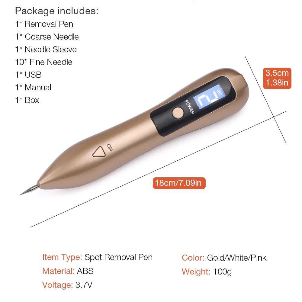 Laser Pembunuh Bakteri Pen Laser Plasma Penghilang Jerawat Dark Spot Wajah Iebilif - JT75