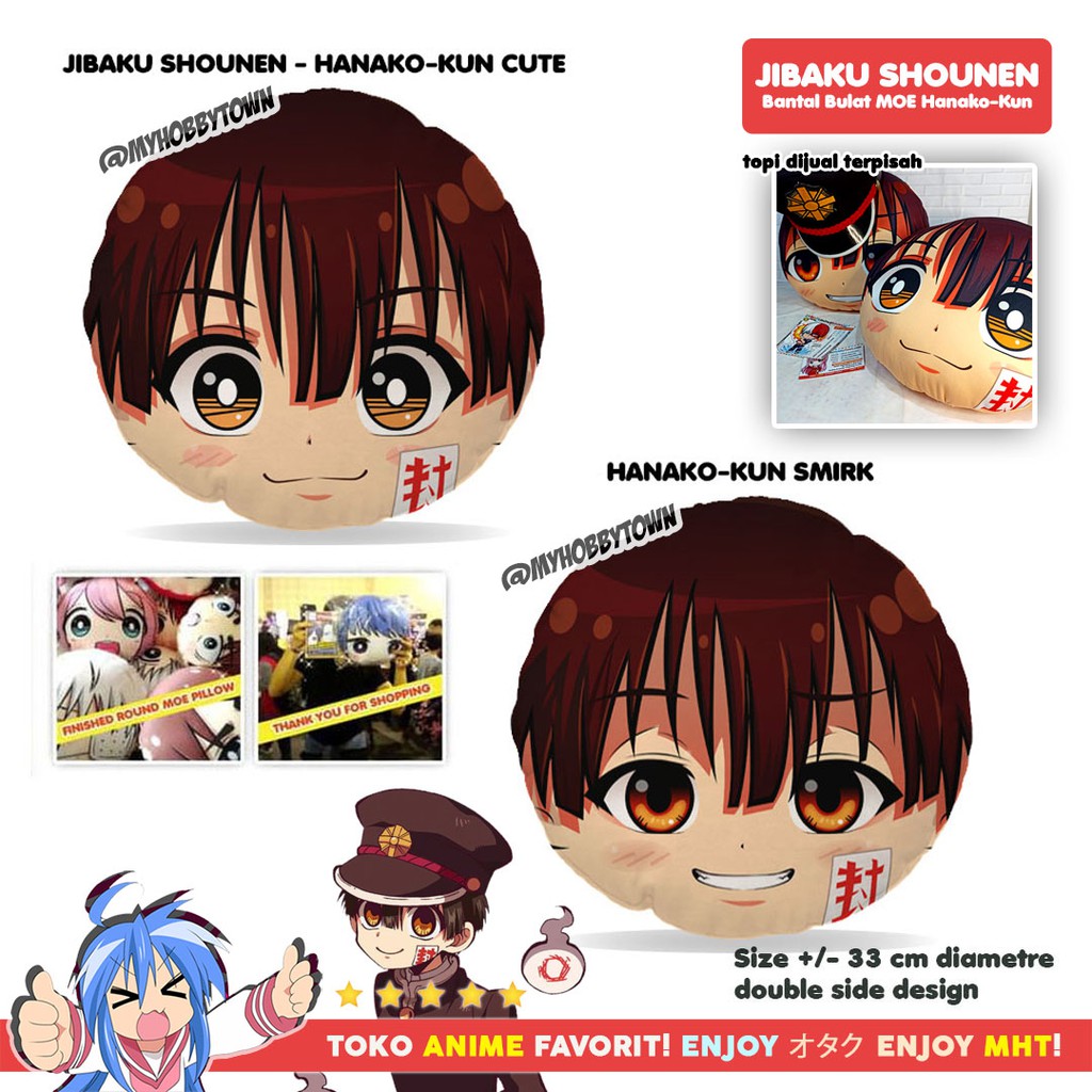 Bantal Bulat Anime Jibaku Shounen Hanako-kun Toilet Bound Hanako-kun