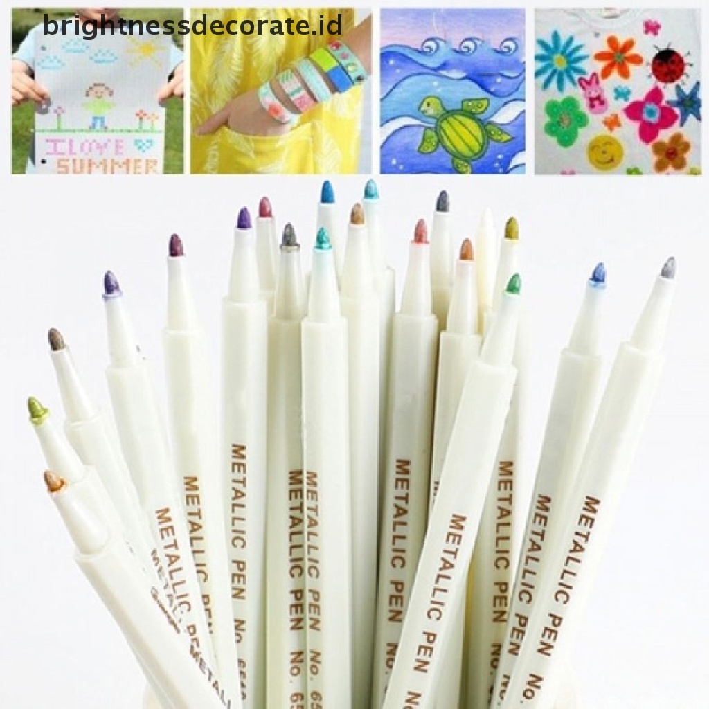 [birth] 20 colors Premium Acrylic Pens Marker Pens Paint Pen Write on Stones Glass [ID]