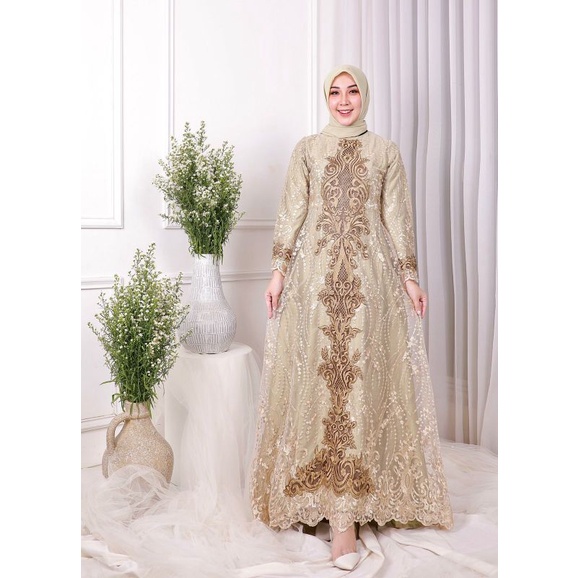 New Gamis Thalia Bordir Krancang Original PJ Butik