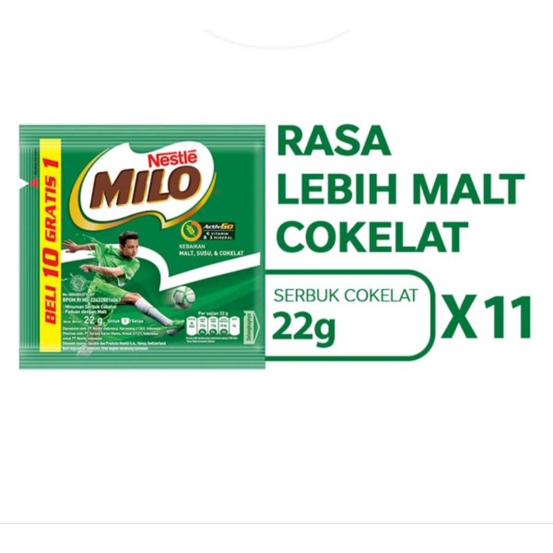 

milo sachet active go 22g