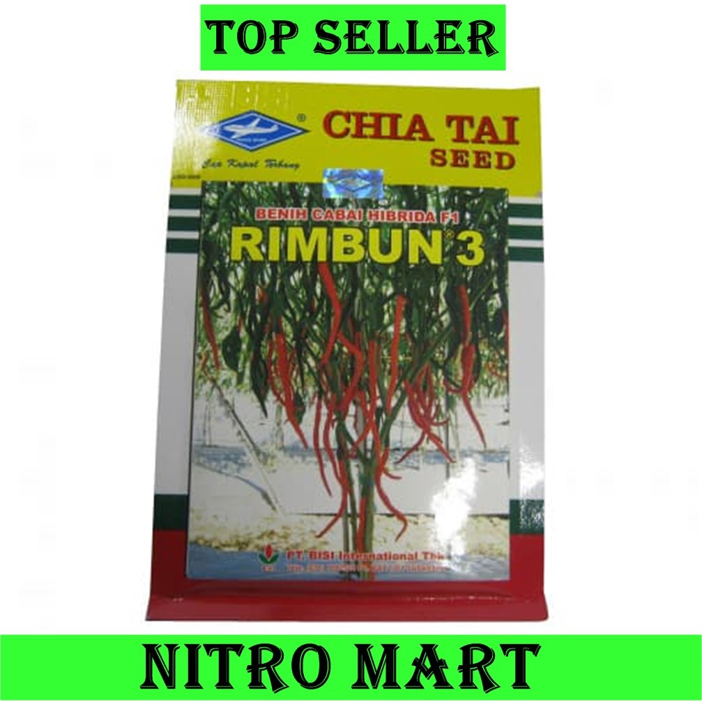 Benih-Benih Cabe/Bibit Lombok/Cabai Keriting -- Hibrida F1 RIMBUN 3