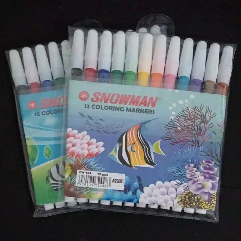 

SPIDOL SNOWMAN 12 WARNA