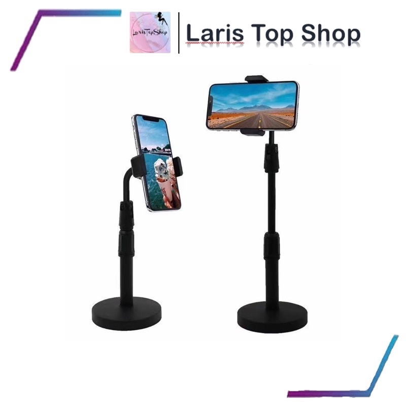 Stand Holder HP Dekstop Meja Universal Multifungsi / Stand Holder Bracket Smartphone Live Brodcast Universal HP For Zoom Meeting / Standing Meja Dekstop Dudukan Handphone / Holder Meja / Holder Stand Live