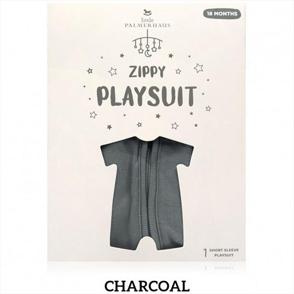 Charcoal Little Palmerhaus  Zippy Playsuit Romper Bayi