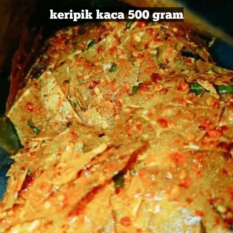 keripik kaca KripCa pedas daun jeruk 500 gram