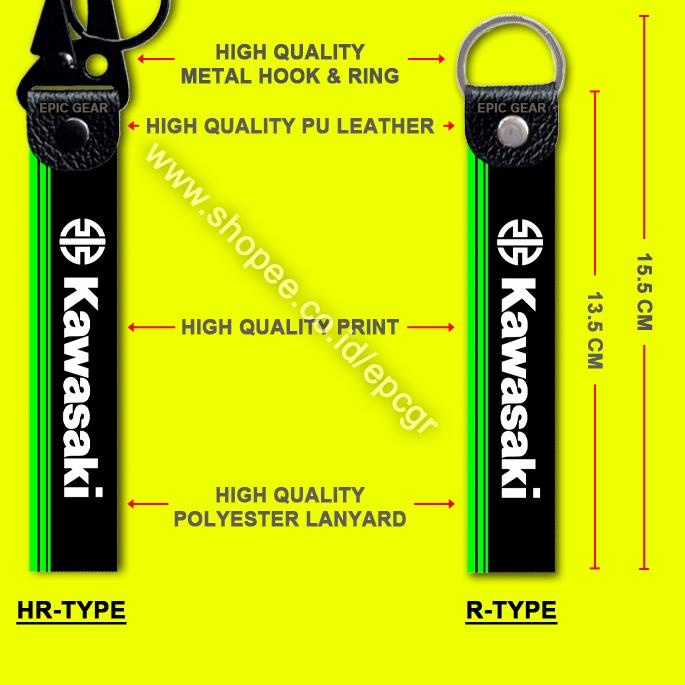 HIGH QUALITY GANTUNGAN KUNCI KAWASAKI KEYCHAIN SEPEDA MOTOR KEREN NEW LOGO RACING TEAM KEY CHAIN TAG