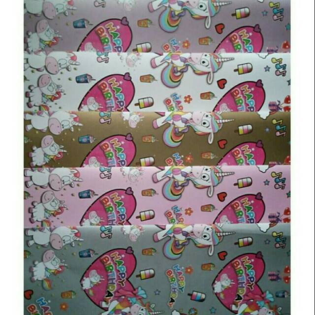 

Kertas Kado Motif Unicorn Imp