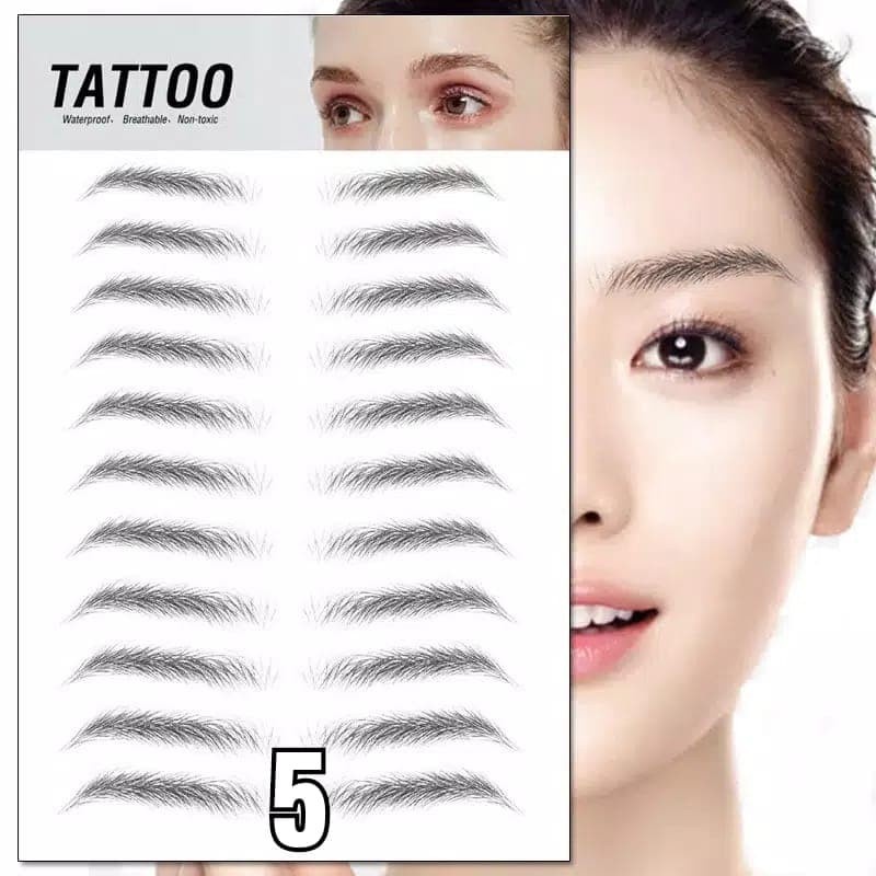 stiker alis tatto alis tato alis waterproof sticker tatto alis microblading kode011