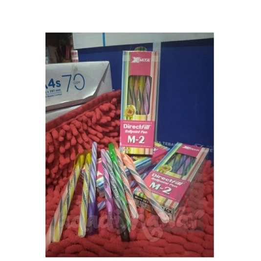 

3buah Bolpen Xdata Seri M2 tinta hitam