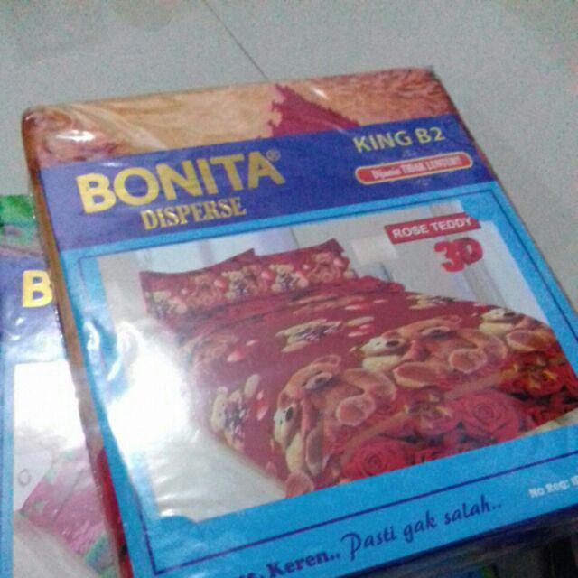 Sprei Bonita Motif Rose Teddy Ukuran 160 Dan 180