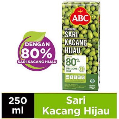 

Abc sari kacang hijau 250ml / ultra juice kacang hijau 250ml